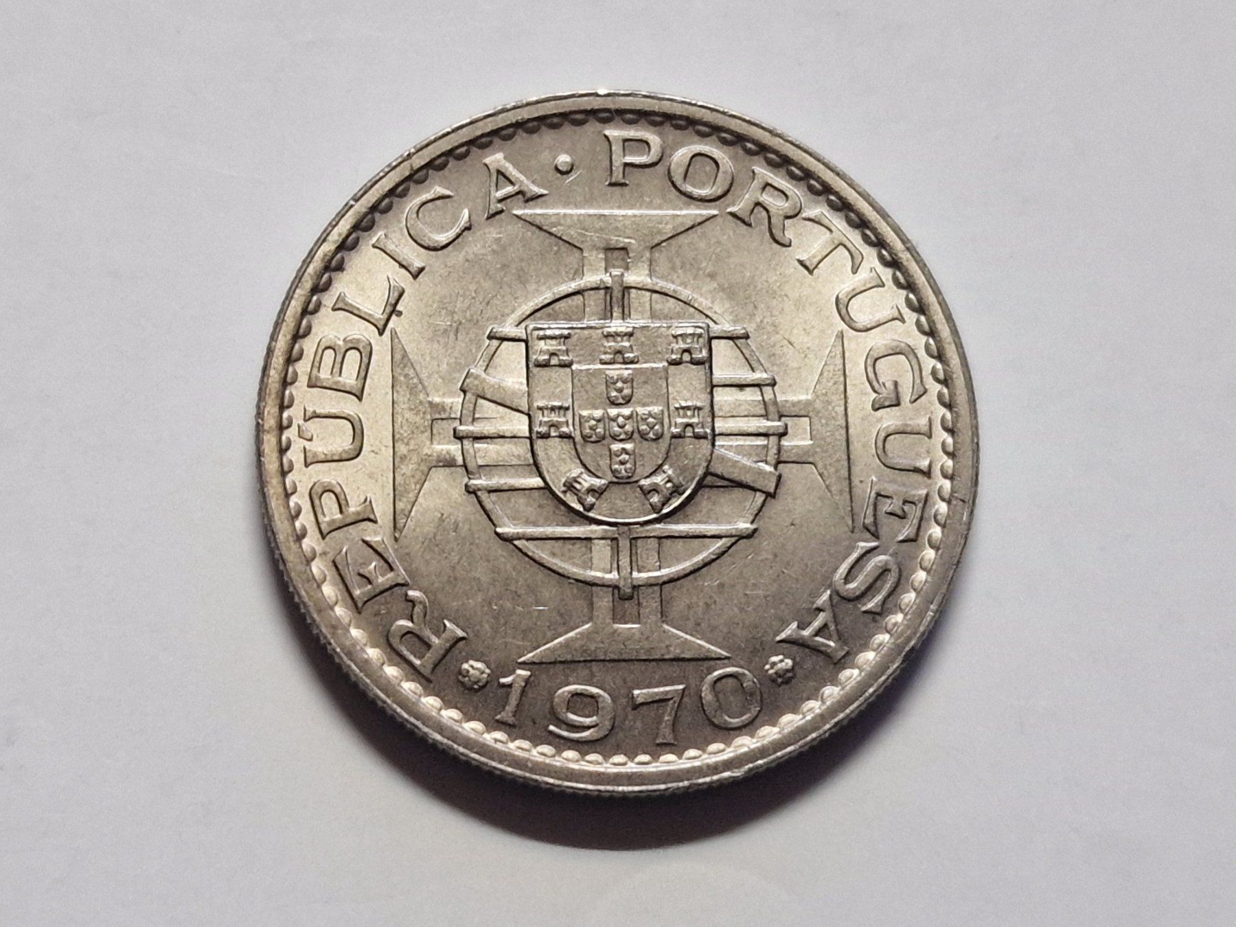 Alle Münzen: Timor 5- Escudos 1970. – Gebraucht aus Zürich von Moreira01 3