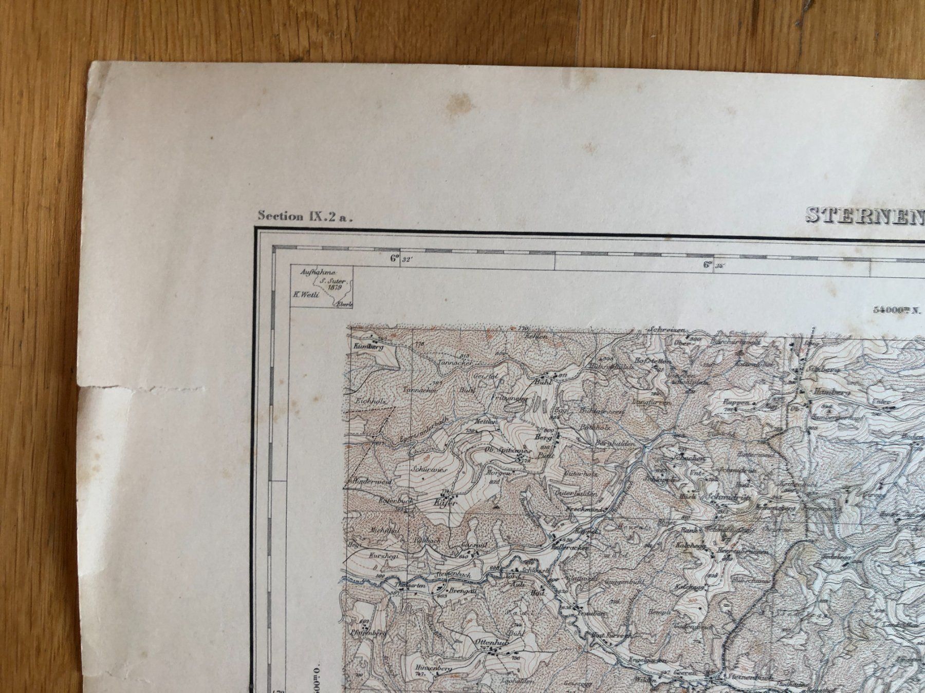 Landkarten & Atlanten: Siegfriedatlas Bl. 214: Sternenberg 1883 – Gebraucht aus Zürich von allp 3