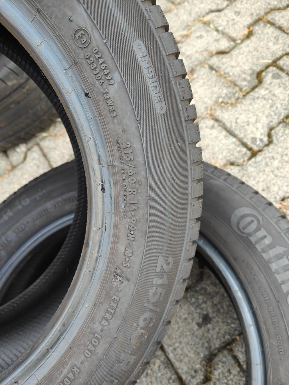 Continental Pneumatici & Ruote complete: Winterreifen 215/60 R16 – Usato da Oberengstringen venduto da Reifen-Lagerverkauf 3