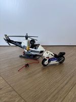 PLAYMOBIL 5183 Helikopter + 5185 Polizeimotorrad