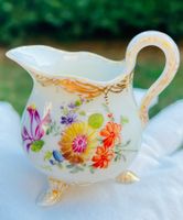 Meissen Miniatur‑Sahnegießer Dreifuß – Knauf‑Zeit, 1850–1880