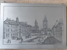 Schöner Kupferstich Bern Zwischen den Thoren 1840