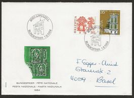 1984  Brief Bundesfeier, 1. August,  APPENZELL
