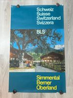 Plakat Simmental der BLS Bern Lötschberg Simplon Bahn