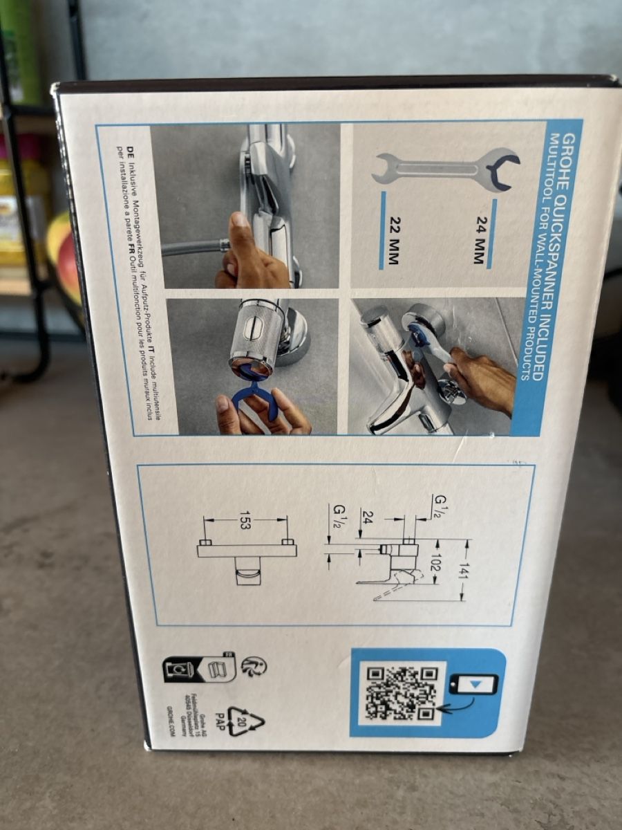 Grohe Rubinetteria: Grohe Start Loop Duscharmatur Quickfix neu – Nuovo e nell'imballaggio originale da Rickenbach ZH venduto da mar_p6sg 3