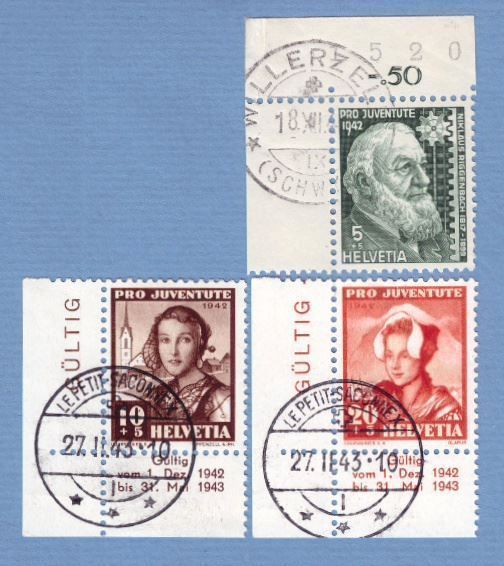 Tutti i francobolli: 1942 P.J.Marken Ortsstempel+ Eckrandtabs – Nuovo (secondo la descrizione) da Bützberg venduto da Die.6.a 1