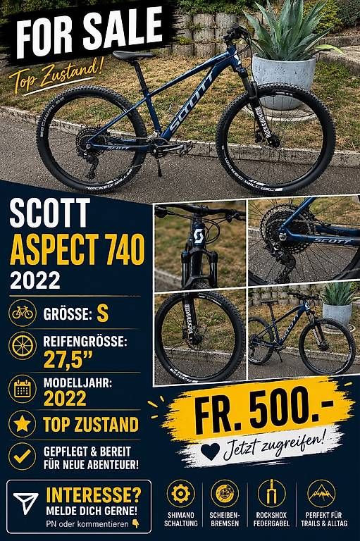 Biciclette: Scott Aspect 740 – Usato da Uster venduto da cap_nlx5