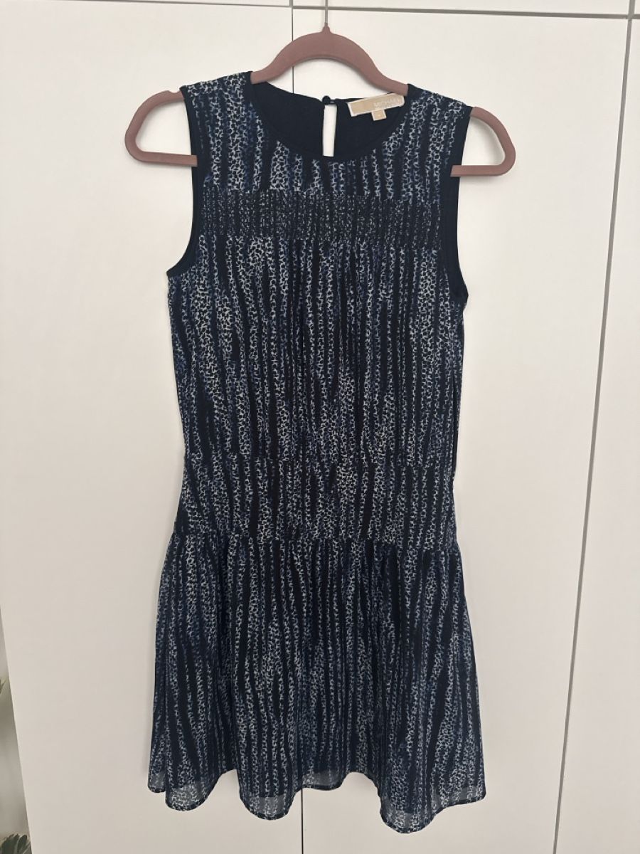 Michael Kors Vestiti: Michael Kors Dress Blue Patterned Sleeveless Size 36 EU  – Usato da Basel venduto da zestrila