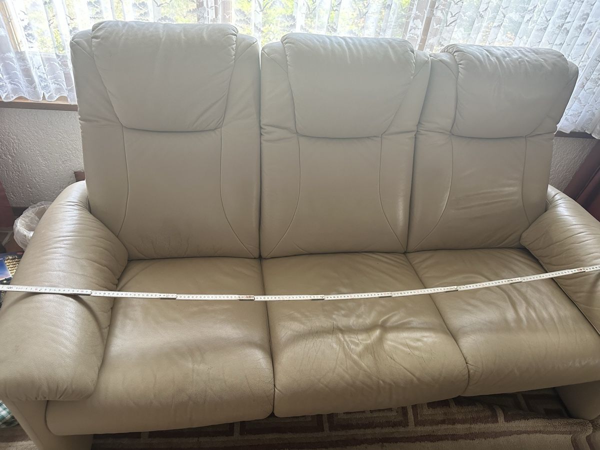 Sofas: Sofa, Echtleder – D'occasion à Gunzgen par Pimsu