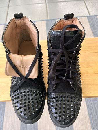 Christian Louboutin Sneaker Gr. 43 Schwarz Top Zustand!