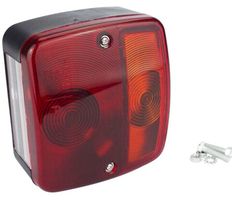 Anhänger Rücklicht quadratisch E9 110 x 110mm 12V