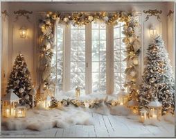 Weihnachts Fotohintergrund Winter Wunderland 3x2.40m Neu