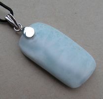 ♥ MASSIV /  ANHÄNGER / LARIMAR - ATLANTIS STEIN ♥