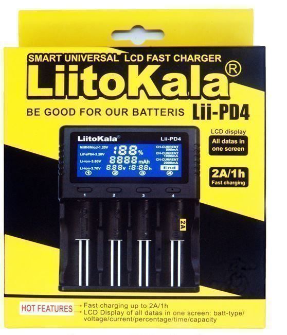 Caricatori & Batterie: LiitoKala Lii-PD4 / 4x Digital-Charger – Nuovo (secondo la descrizione) da Arbon venduto da Helmuth 2