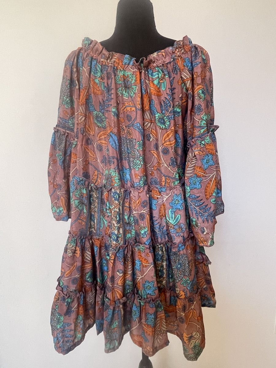 Vestiti: Boho Minikleid / Tunika mit Seide – Nuovo (secondo la descrizione) da Sigriswil venduto da ck56 1