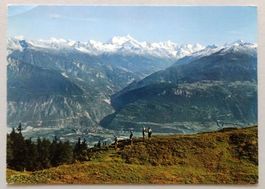Crans-Montana - Vue sur Sierre, Val d' Anniviers