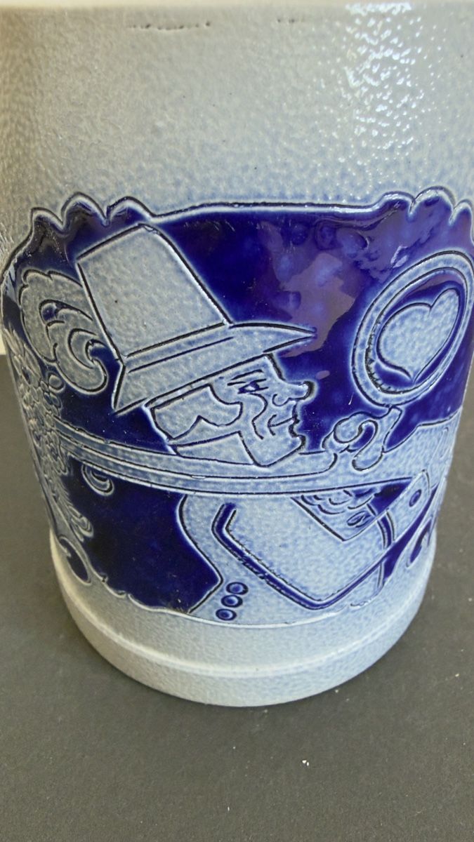 Caraffe: Bier Krug, blau/grau, Westerwald, vintage, Top – Usato da Widnau venduto da kustercarmen 1