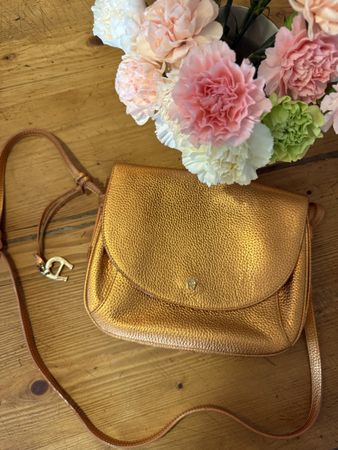 Aigner Schultertasche, Bronze-Metallic -Top Zustand!