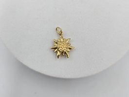 Anhänger Edelweiss Gelbgold 375/9K, 19x13mm