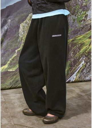 iets frans Jogginghose schwarz XXS Black Harri Baggy Joggers