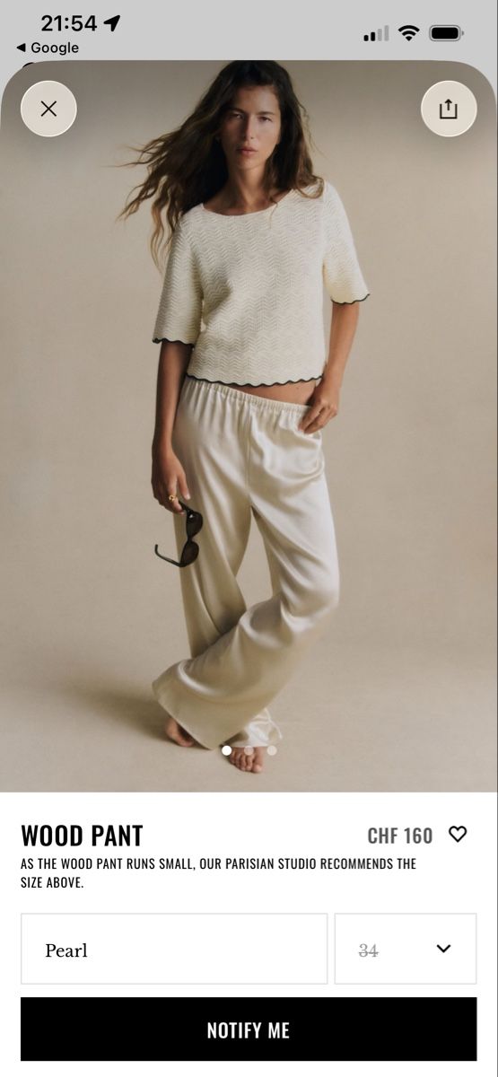 Sezane Hosen: Sezena Silk pant – Neu (gemäss Beschreibung) aus Zürich von Meiyi_zurich2021 1