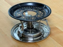 STÖCKLI Fondue Rechaud Dochtbrenner Sprit Kult Design 60er