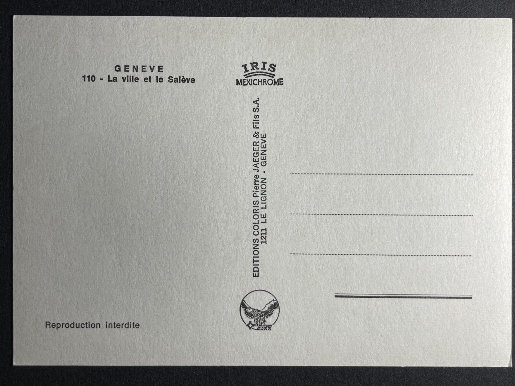 Cartes postales: Genf, Schwäne – D'occasion à Steg VS par _vinci_ 1