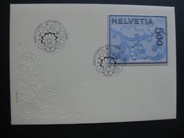 NABA 2000 St. Gallen, Stickereimarke, FDC Ausgabetag