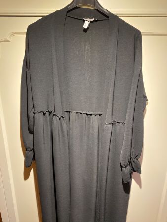 DAMEN KLEID LANG,SCHWARZ