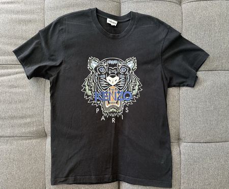 KENZO Paris Tiger T-Shirt Schwarz Grösse L