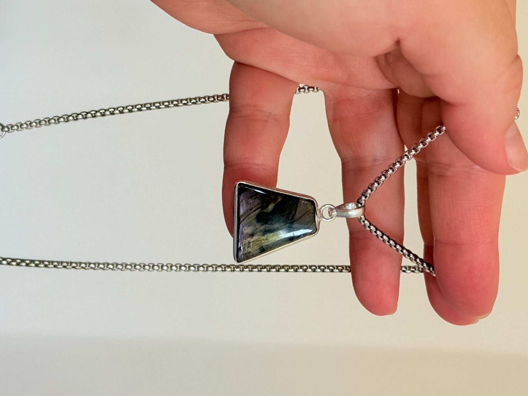Ketten: Collier avec Labradorite – Neu und originalverpackt aus Genève von AWWA 3