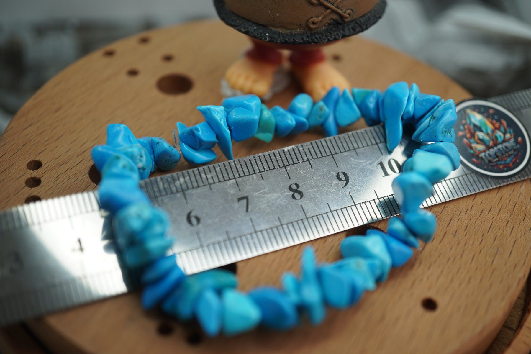 Minerali & Pietre curative: Howlith  Blau   Splitter elastisches Armband  Ab 1.- – Nuovo e nell'imballaggio originale da Eschenbach SG venduto da topstone 5