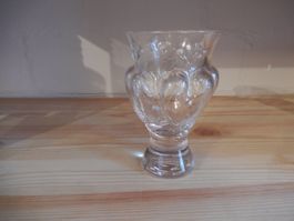 Pukeberg Glasvase mit Muster transparent guter Zustand