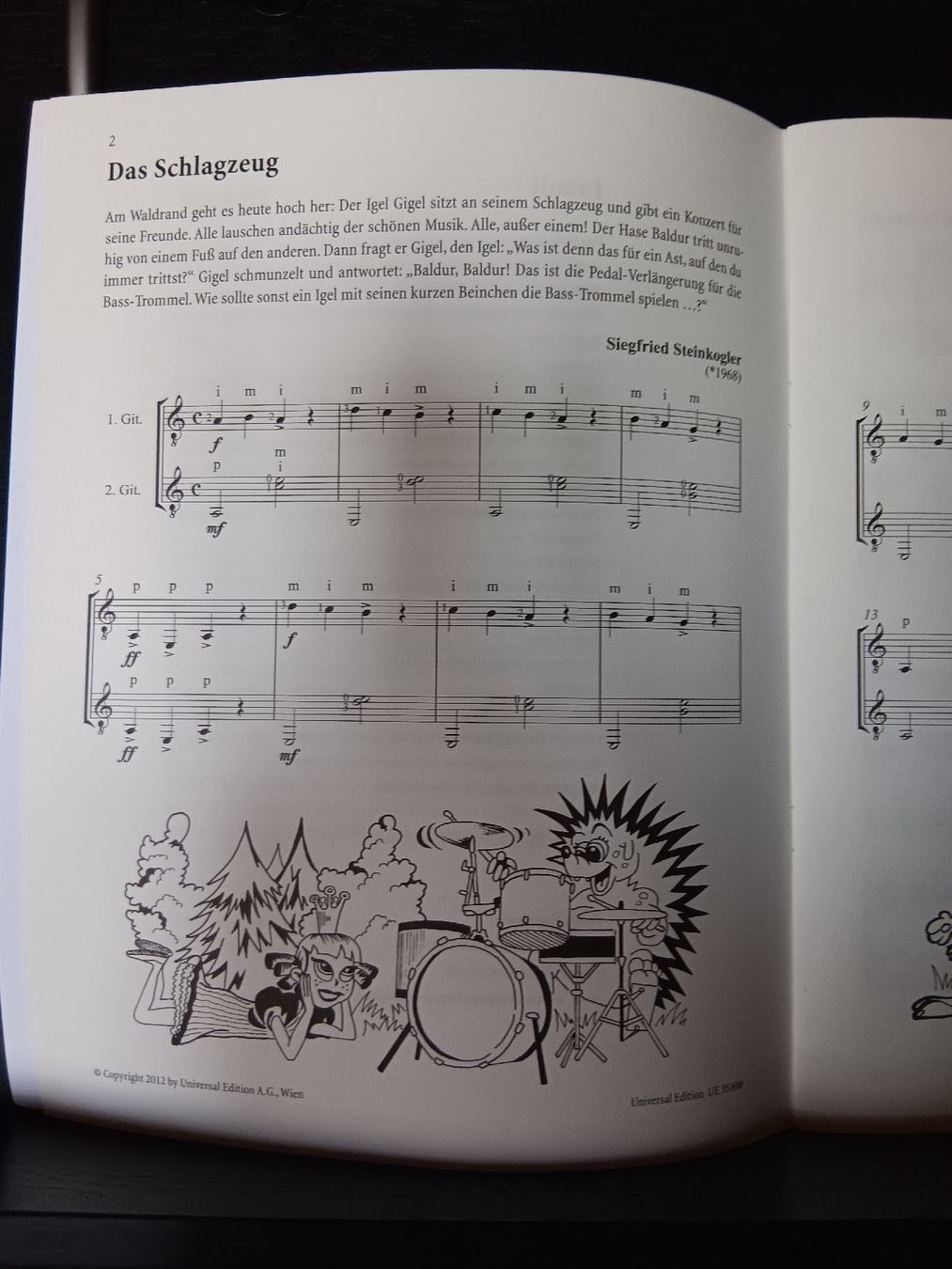 Strumenti musicali: Siegfried Steinkogler - Igel Gigels Gitarrenabenteuer – Nuovo (secondo la descrizione) da Bad Zurzach venduto da BG1 2