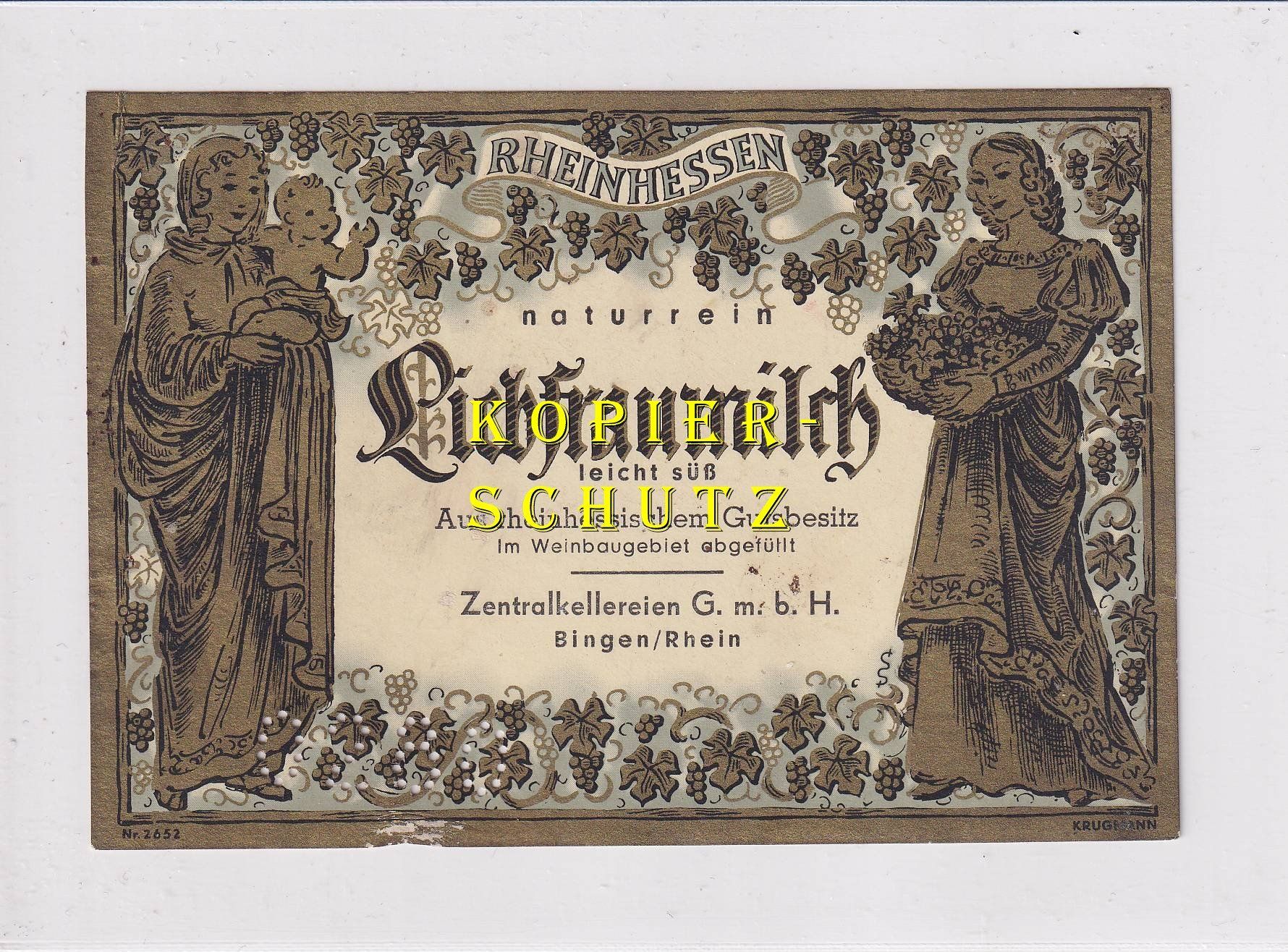 Papier: Etikette - Liebfraumilch /bd – D'occasion à Hombrechtikon par Rudolf07