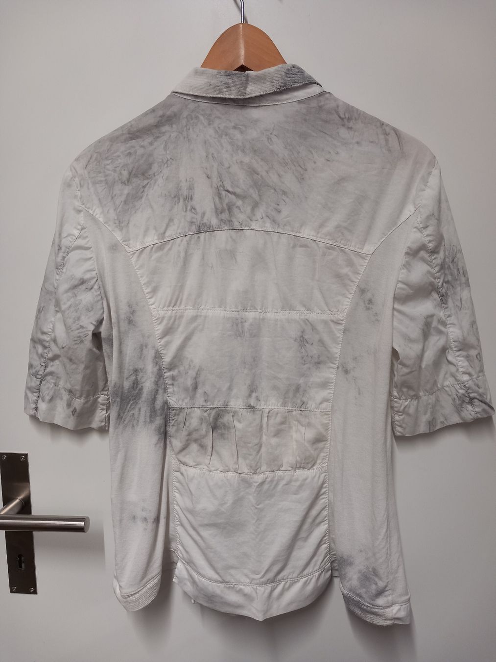 Camicette: Bottega Bluse Gr.S/M hellgrau, Strass – Usato da Gwatt (Thun) venduto da umwelt-brocki 5