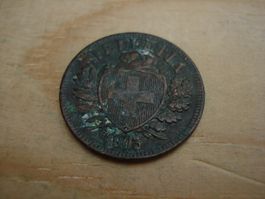(D1) Départ 1 CHF 2 Rappen 1903