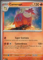 TCG POKEMON destino di Paldea PAF 012/091 CAMERUPT Italian