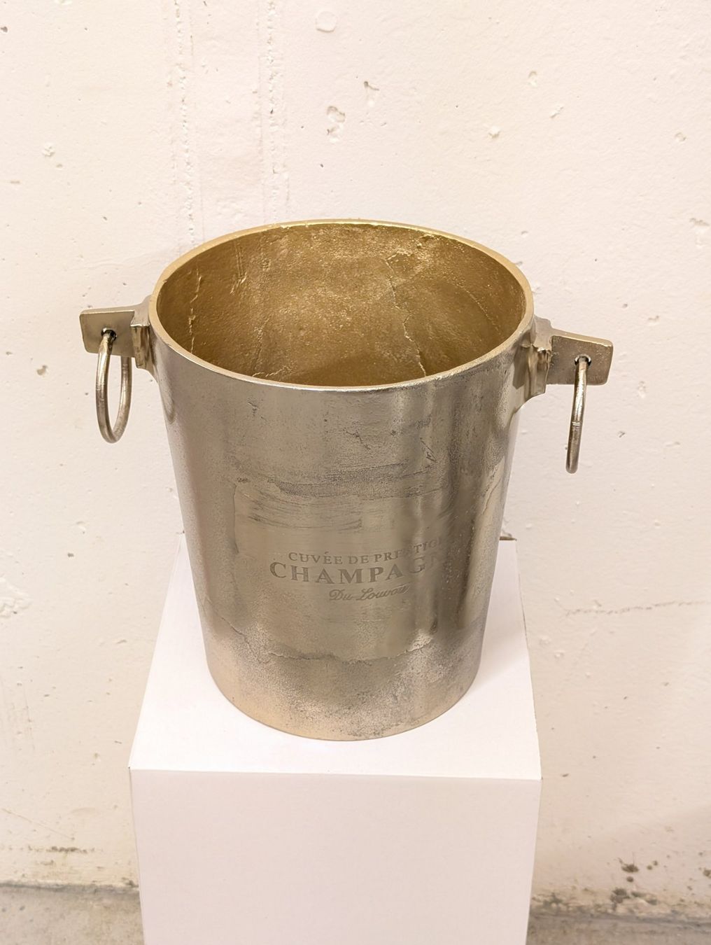 Altro: goldener Champagnerkühler Vintage-Stil – Nuovo (secondo la descrizione) da Schaffhausen venduto da designlover83 1