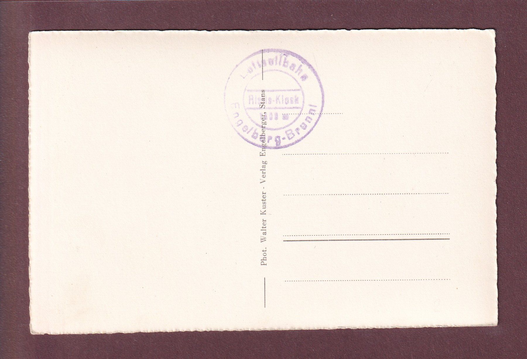 Cartes postales: ENGELBERG - Brunnihütte gegen Titlis – D'occasion à Pully par nicecards 1