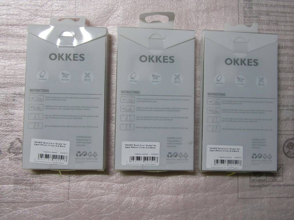 Covers & Schutzfolien: 3x Apple iPhone 12 Mini Leder Book Case  – Neu und originalverpackt aus moosseedorf von RTN10 2