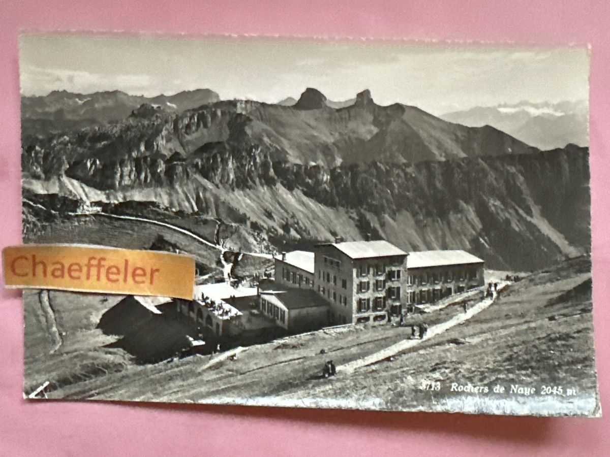 Cartoline postali: 3712 Rochers de Naye – Usato da Zürich venduto da Chaeffeler