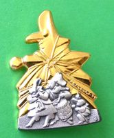 Basel Fasnachtsplakette Gold 1999 mit Nadel