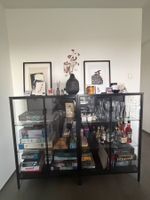 2x Ikea RUDSTA Vitrine, anthrazit, 80x37x120 cm