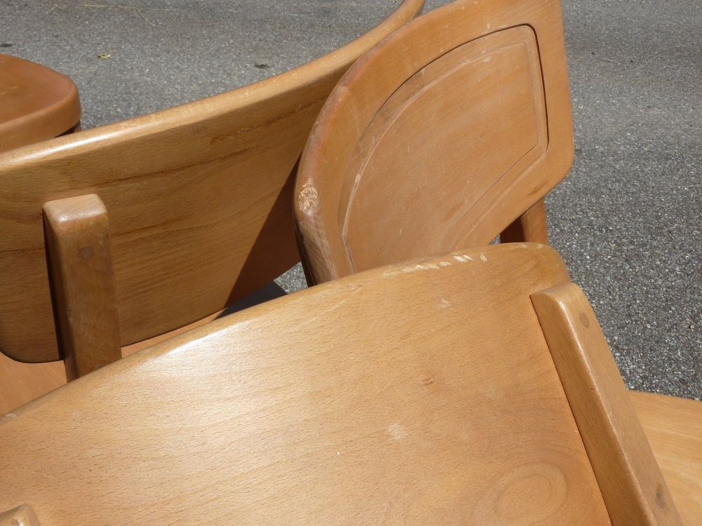 6 Stühle Beizenstühle Holzstühle Gastrostühle Keusch Tisch 10