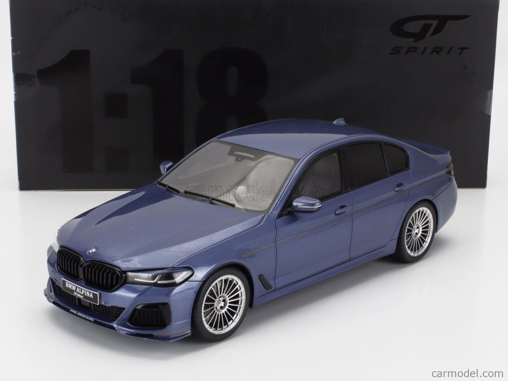 Miniature Voiture Alpina B5 Saloon, échelle 1/18 Par GT Spirit – Bleu Metallic 2023 - Neuve