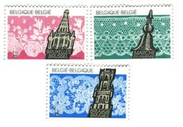 Briefmarken "Brügger Spitze, Brüsseler Spitze". Belgien.