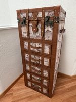 Schubladenschrank Truhe Vintage Stil Weltkarten 6 Schubladen