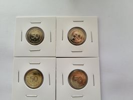 50 Pfennig D-F-G-J 1977 PP