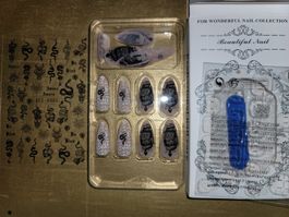 Fake Nails Schlangen Design, snake nails, slangedanz manicur